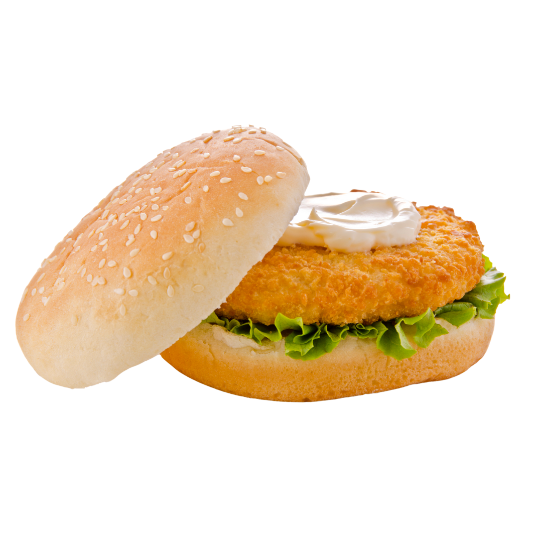 Hamburguesa de pechuga de pollo