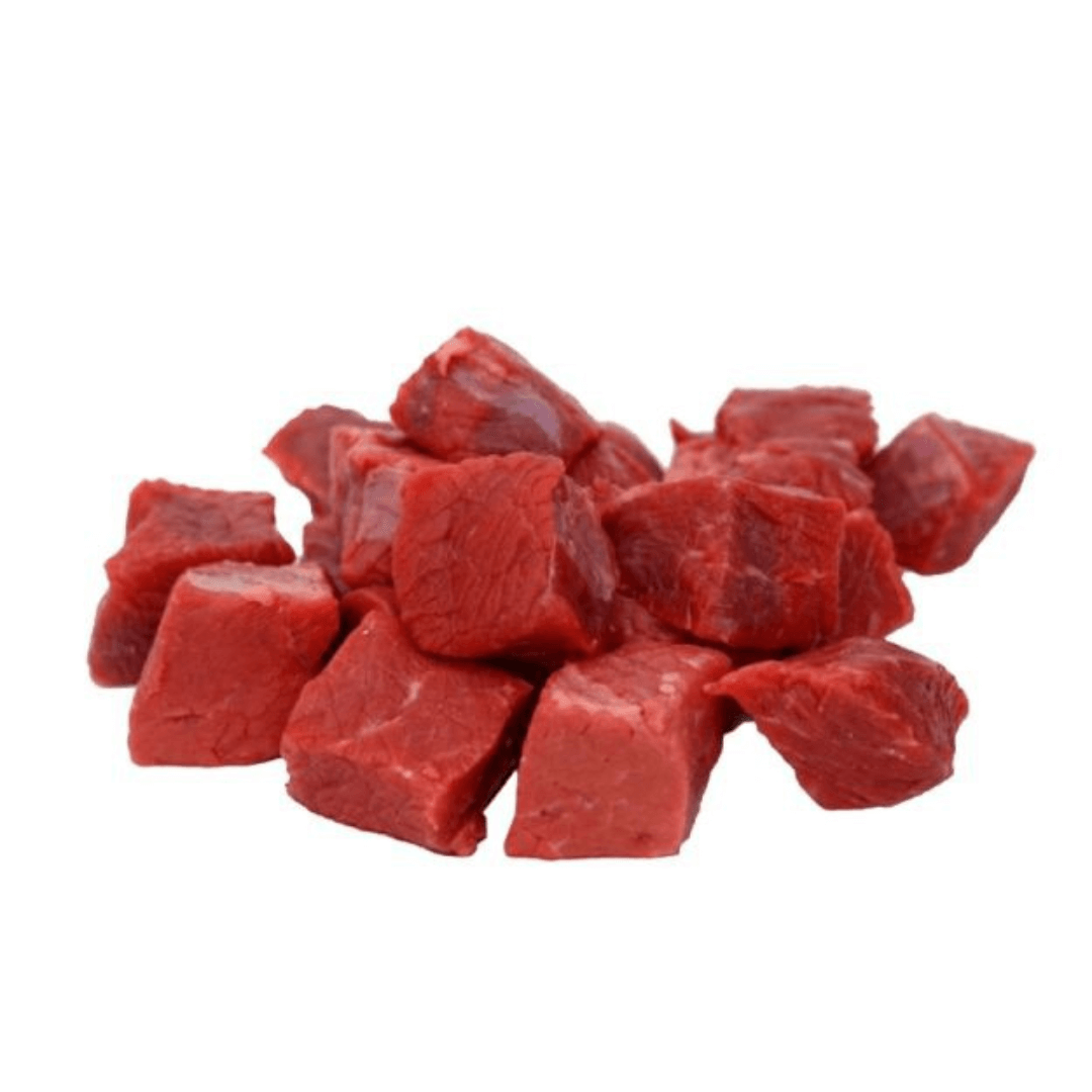 Cubos de Pulpa Negra sin Grasa de Res Los Cubos de Pulpa Negra sin Grasa de Res son porciones de carne limpia, magra y lista para cocinar, ideales para guisados y estofados. Este corte destaca por ser suave, jugoso y con una excelente textura al paladar,