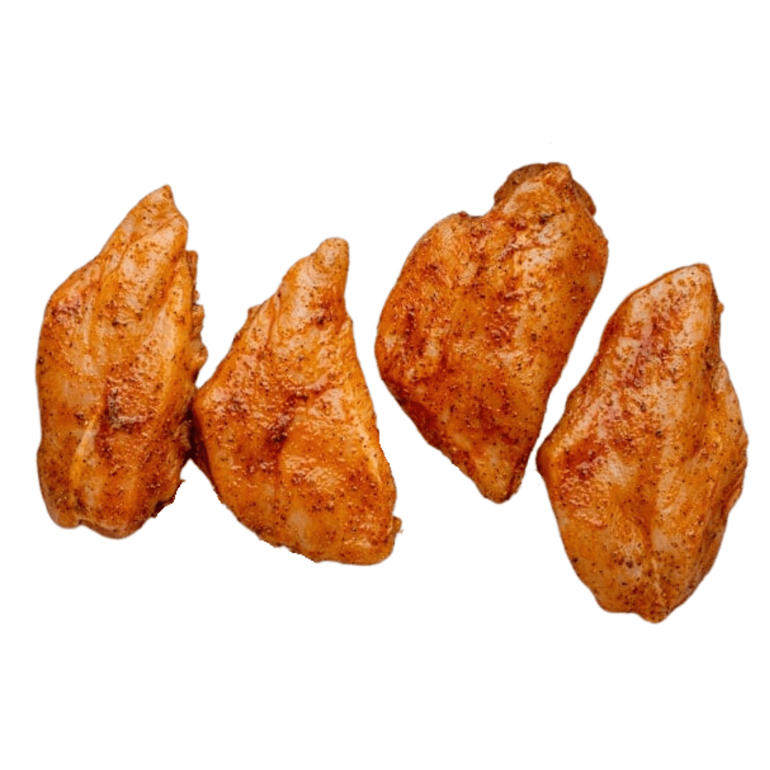 Pechuga de pollo marinado DSPC Suaves y jugosas tiras de pechuga marinada en sal y pimienta, lista para poner al sartén.DSPC