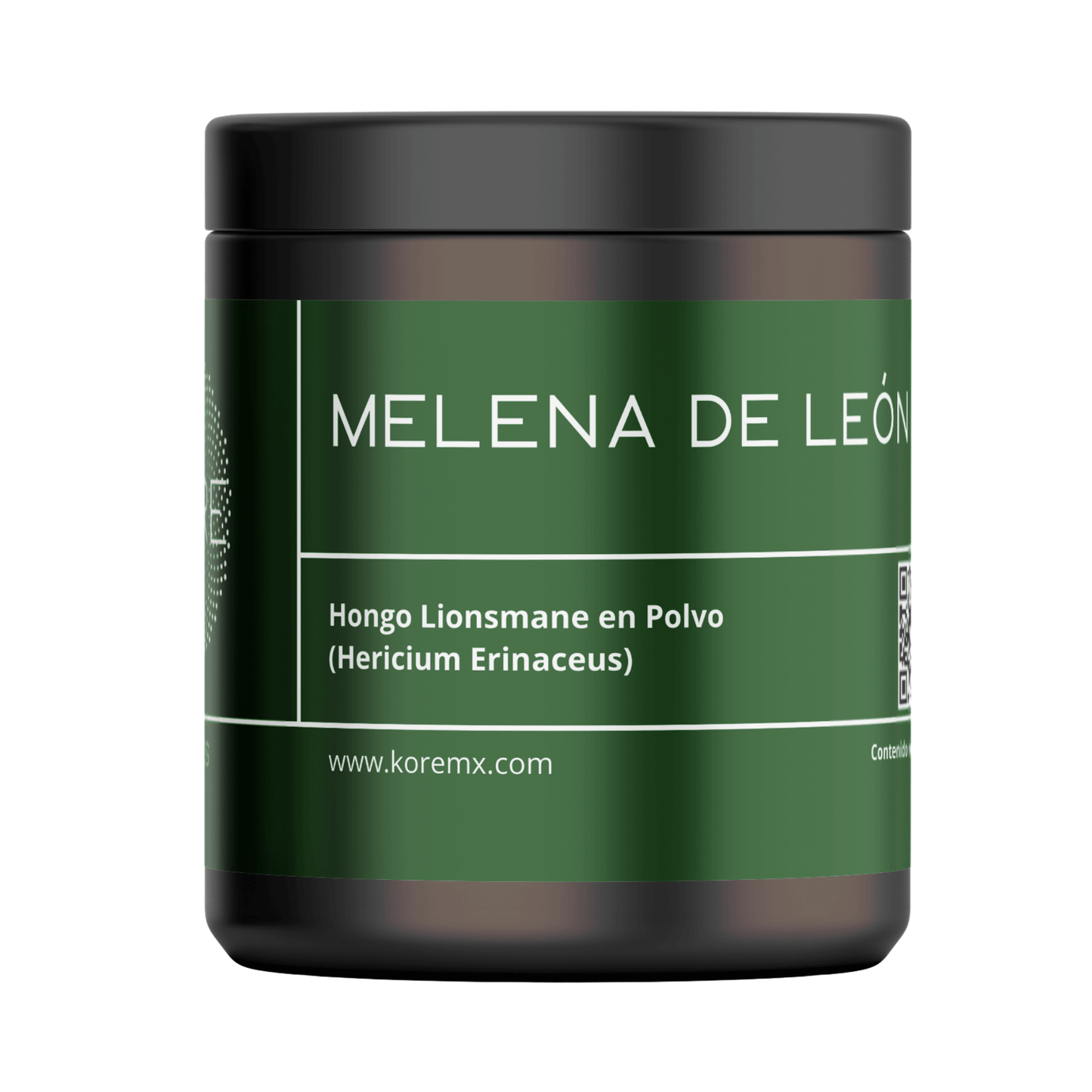 Lionsmane (Hericium Erinaceus) Extracto puro de Hericium erinaceus (Melena de león), hongo conocido por su uso tradicional en la alimentación funcional, especialmente valorado por su relación con el bienestar digestivo y cognitivo. Presentado en un frasco