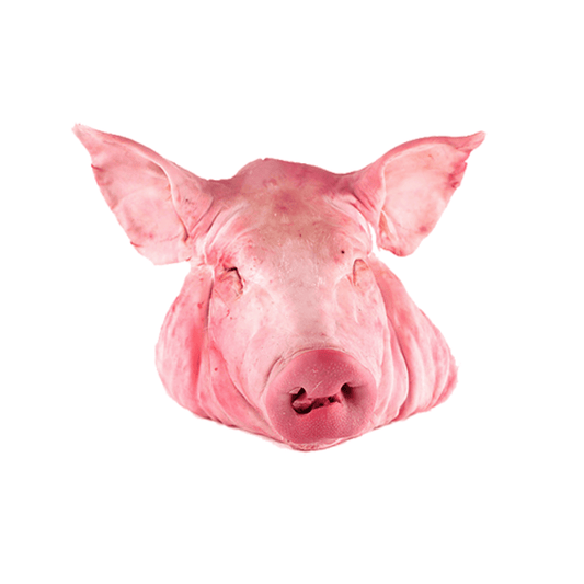 Cabeza cerdo La Cabeza de Cerdo Fresca es un producto versátil y rico en sabor, ideal para preparar platillos tradicionales de la cocina mexicana e internacional. Este corte incluye una mezcla de carne, grasa y cartílago que, al cocinarse correctamente, r