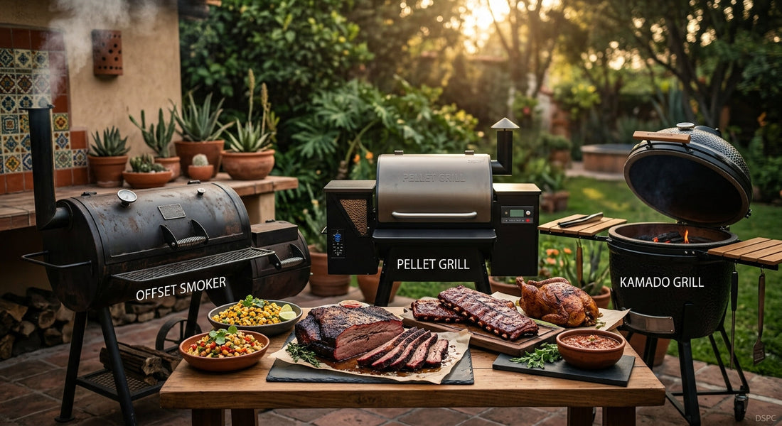 Ahumador Offset, Pellet o Kamado: Guía definitiva para elegir tu equipo de BBQ en México — DSPC - Distribuidora San Pedro Cholula, San Pedro Cholula, Puebla, México