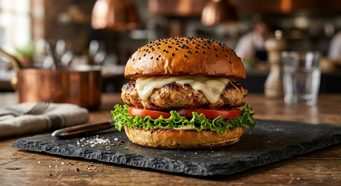 Hamburguesa de Pollo a Domicilio en Puebla | Calidad Premium — DSPC - Distribuidora San Pedro Cholula, San Pedro Cholula, Puebla, México