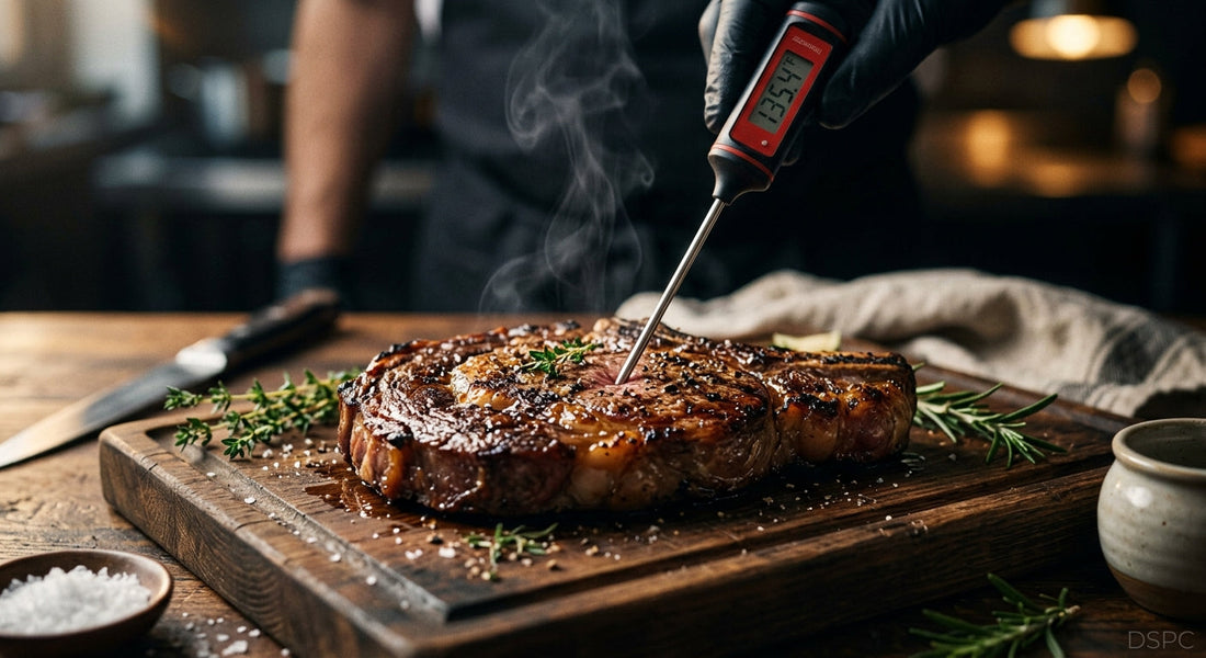 Cómo usar el termómetro de sondeo en la carne y por qué la prueba del pulgar falla — DSPC - Distribuidora San Pedro Cholula, San Pedro Cholula, Puebla, México