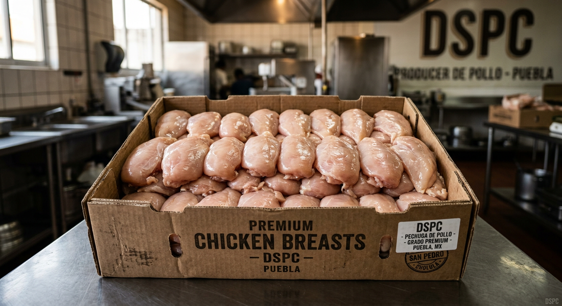 Pechuga de Pollo por Caja en Puebla: Precios de Mayoreo y Calidad Premium para tu Negocio — DSPC - Distribuidora San Pedro Cholula, San Pedro Cholula, Puebla, México