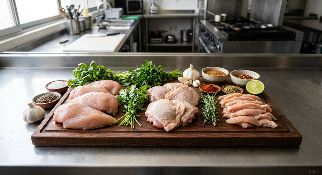 Cortes de Pollo para Comedores en Puebla: Tabla de Rendimiento — DSPC - Distribuidora San Pedro Cholula, San Pedro Cholula, Puebla, México