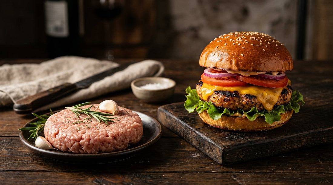 Carne para Hamburguesa de Pollo en Puebla | DSPC Premium — DSPC - Distribuidora San Pedro Cholula, San Pedro Cholula, Puebla, México