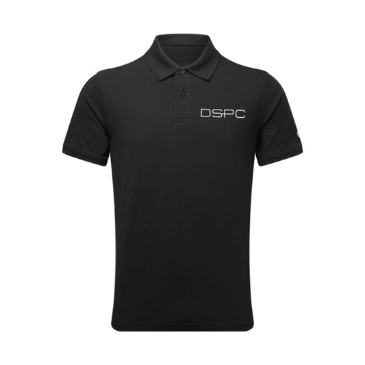 Playera Polo Negra DSPC Playera polo con logo DSPC. Diseño elegante y discreto.DSPC